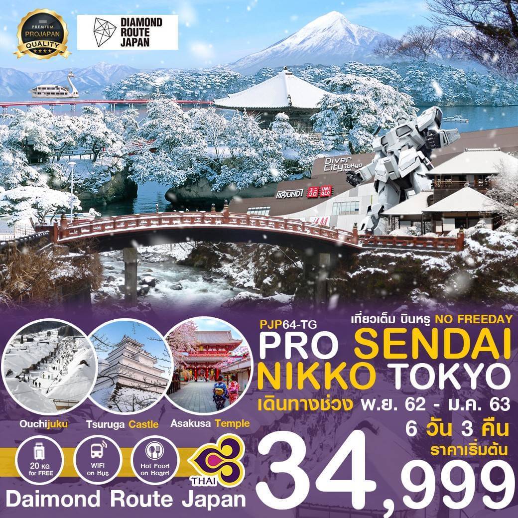 PRI Sendai-Nikko-Tokyo TG 6D3N